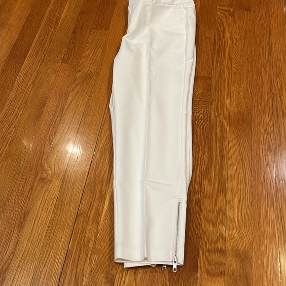 ROZ & ALI  beautiful Royal Blue Ankle  pant Size 8 zipper design side bottom leg - Picture 15 of 16